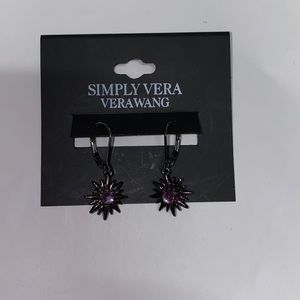 Simply Vera purple starburst earrings